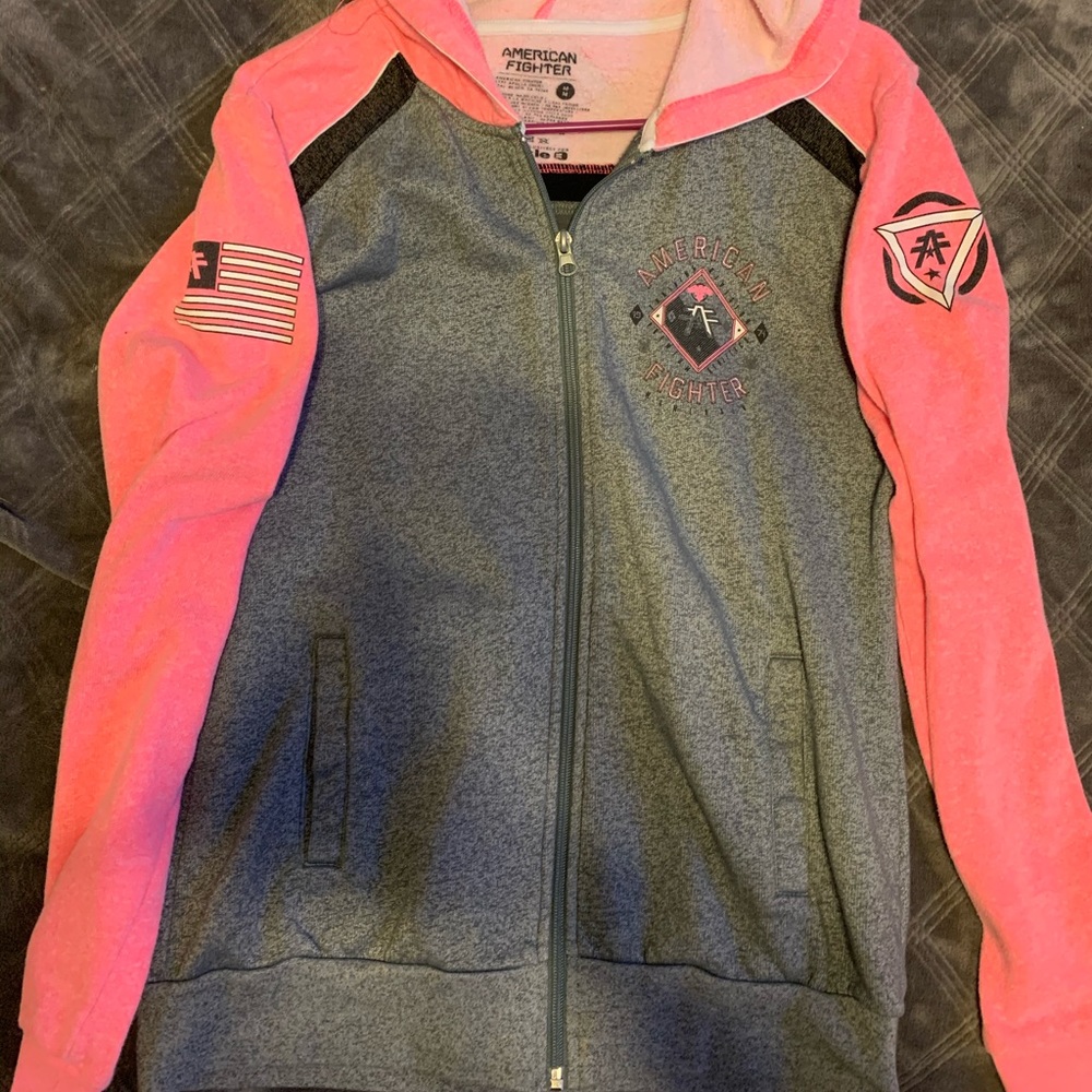 American fighter zip hoodie